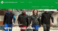 Desktop Screenshot of goedkopeoveralls.nl